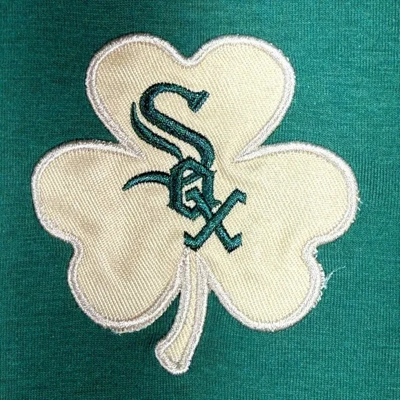 Chicago White Sox Polo Rugby Shirt Men's XL Green St Patrick's Day Miller Lite - Picture 5 of 11